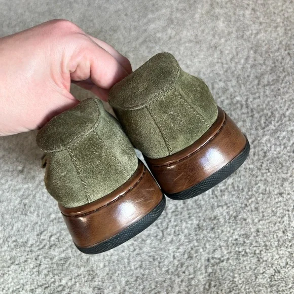 Dansko Fran Size 40 Olive Green Suede Mary Jane Shoes Cottage-core Chunky Y2k - Picture 6 of 7